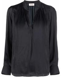 Zadig & Voltaire - Vネック ブラウス - Lyst
