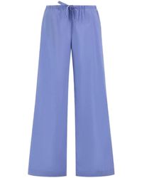 Herno - Drawstring-Waist Poplin Trousers - Lyst