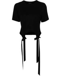 Simone Rocha - T-shirts,hellrosa bow tails baumwoll t-shirt - Lyst