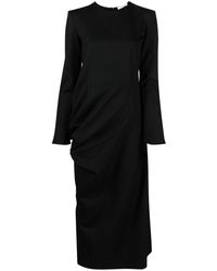 The Row - Gathered-detailing Long-sleeved Shift Dress - Lyst