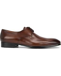 Santoni Derbies Induct - Marron