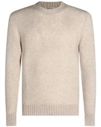 Piacenza Cashmere - Brushed-Effect Crew-Neck Sweater - Lyst