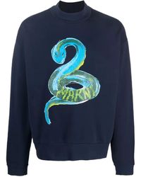 Marni - Sweater Met Python-Print - Lyst