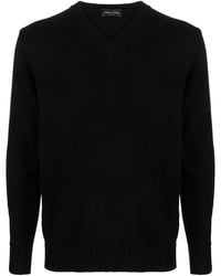 Roberto Collina - V-Neck Merino Wool Jumper - Lyst