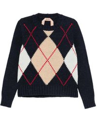 N°21 - Argyle Knit Sweater - Lyst
