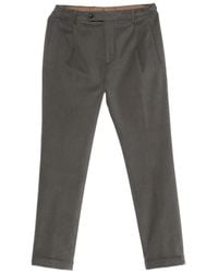 Berwich - Retro Long Pleated Straight-Leg Trousers - Lyst