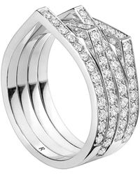 Repossi - 18Kt Antifer Diamond Ring - Lyst