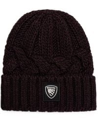 Blauer - Corwin Cable-Knit Beanie Hat - Lyst