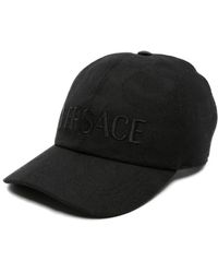 Versace - Logo-embroidered Curved-peak Cap - Lyst