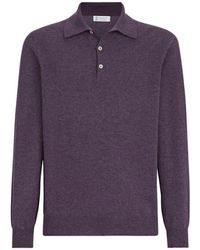Brunello Cucinelli - Cashmere Knit Polo Shirt - Lyst