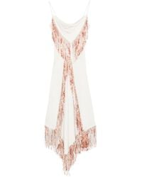 Rabanne - Fringed Asymmetric Midi Dress - Lyst