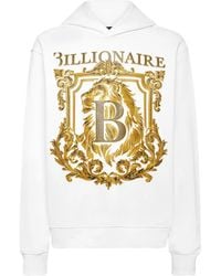 Billionaire - Lion B Frame-Print Hoodie - Lyst