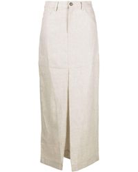 Reformation - Neutral Tazz Linen Maxi Skirt - Women's - Linen/flax - Lyst