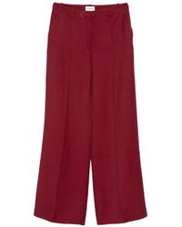 P.A.R.O.S.H. - Front Pleats Palazzo Pants - Lyst