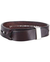 Orciani - Studded-Detail Leather Bracelet - Lyst