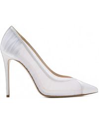 Andrea Wazen - Nora Tulle-Panel Pumps - Lyst