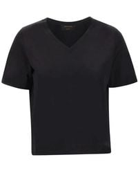 Gran Sasso - V-Neck Rolled-Cuff T-Shirt - Lyst