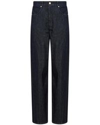 Max Mara - Logo-Patch Five-Pocket Jeans - Lyst