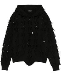 JUNTAE KIM - Laser-Slashed Hoodie - Lyst