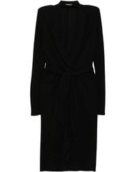 Tom Ford - Long-Sleeves Wrap Dress - Lyst