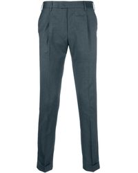 PT Torino - Low-rise Tapered Tailored Trousers - Lyst