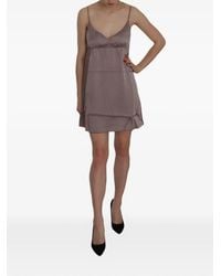 Pink Memories - Silk Mini Dress - Lyst