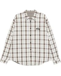 MSGM - Double-Face Flannel Shirt - Lyst