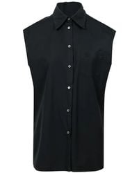 N°21 - Sleeveless Chest-Pocket Shirt - Lyst