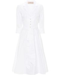 Blanca Vita - Robe-chemise en popeline - Lyst
