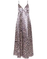 Ulla Johnson - Maxi-Jurk Met Abstracte Print En Open Achterkant - Lyst