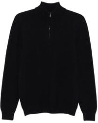 Drumohr - High-Neck Zip-Up Sweater - Lyst