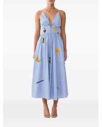 CAMILLA - Robe Mi-Longue Magic Of The Mercado À Rayures - Lyst
