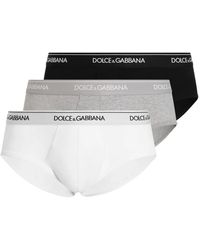 Dolce & Gabbana - Set Of 3 Brando Briefs - Lyst