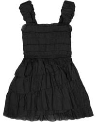 Sea - Cole Smocked Ramie Dress - Lyst