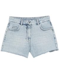 Patrizia Pepe - Frayed-Hem Shorts - Lyst