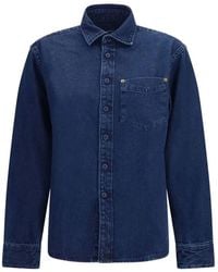 Deperlu - Chest-Pocket Denim Shirt - Lyst