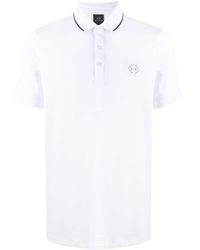 Armani Exchange - Contrast Detail Polo Top - Lyst