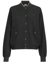 Brunello Cucinelli - Veste Bomber À Patch Logo - Lyst