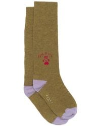 Marni - Logo-Knit Rib-Trimmed Socks - Lyst