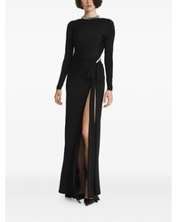 2310 STUDIO - Cut-Out Side-Slit Maxi Dress - Lyst