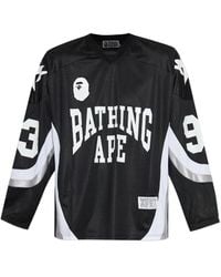 A Bathing Ape - T-Shirt Con Applicazione - Lyst