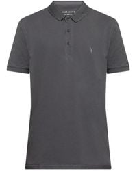 AllSaints - Reform Embroidered Polo Shirt - Lyst