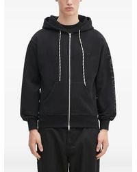 Aries - Felpa Con Cappuccio E Zip - Lyst