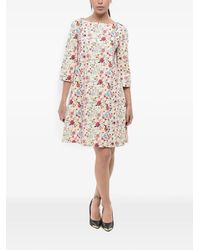Ines De La Fressange Paris - Embroidered Floral-Print Mini Dress - Lyst