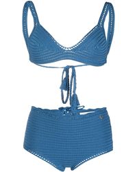 Valentino Knitted Style Bikini Set - Blue
