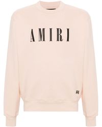 Amiri - Neutral Logo-print Cotton Sweatshirt - Men's - Cotton - Lyst