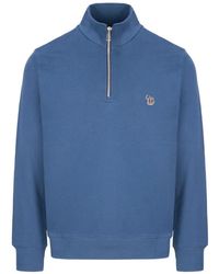 Paul Smith - Zebra-Patch Half-Zip Sweatshirt - Lyst