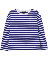 Marc Jacobs - Gestreiftes Oberteil mit Blumen-Patch - Lyst