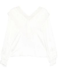 Self-Portrait - Blouse Volantée - Lyst