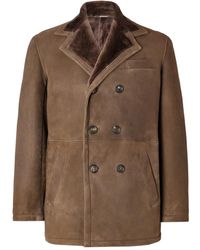 Eleventy - Lammy Coat Met Knoop - Lyst